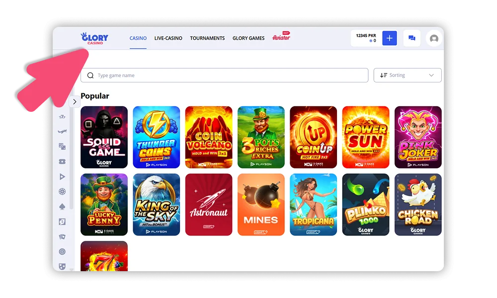 Go to the Glory Casino