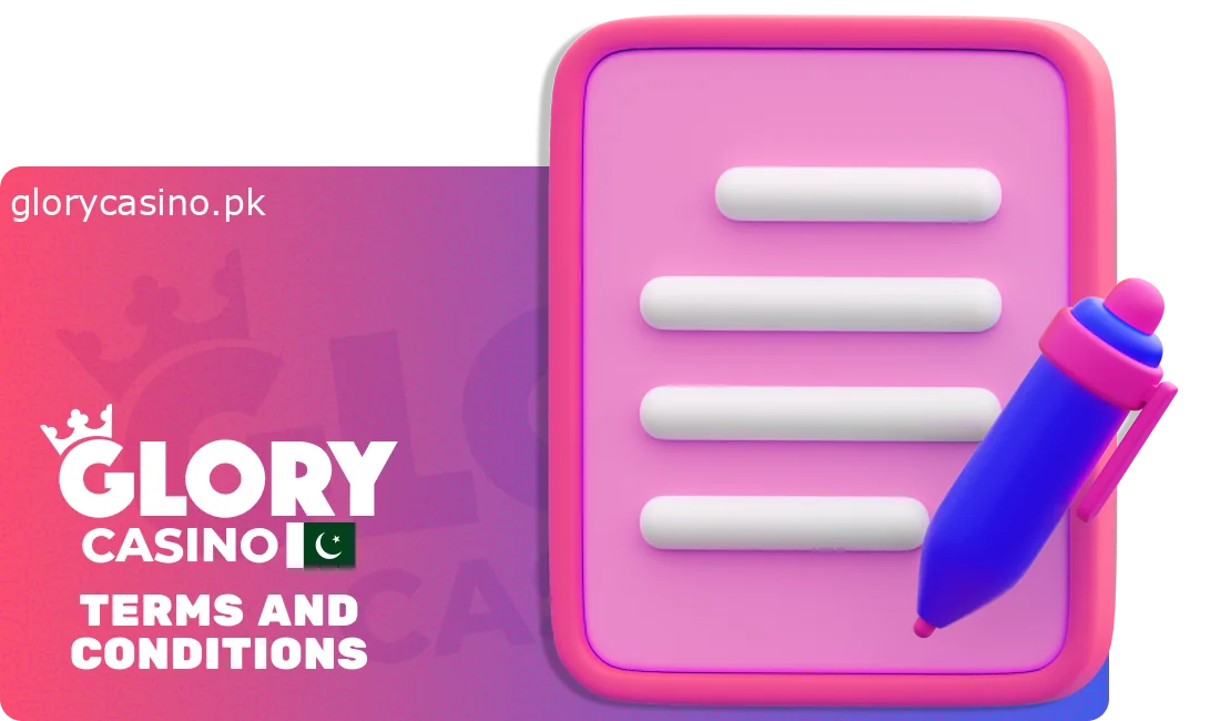 Glory Casino PK Terms and Conditions