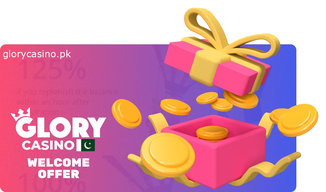 Glory Casino Welcome Reward for Pakistani Players